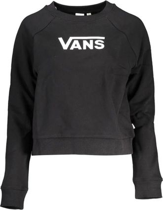 Vans Zwarte Katoenen Trui met Logo Print - Dames - Sweatshirts - Zwart - S - Katoen - Hoodies & sweatvesten
