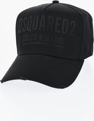 Dsquared2 Solid Color Cap with Tone on Tone Logo size Unica