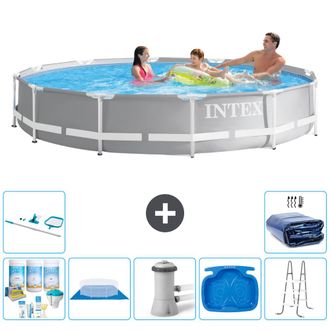 Intex Piscina Prism Frame Redonda - 366x76 Cm - 7-piezas S20535