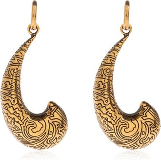 Etro Accessoires, Dames, Geel, ONE Size, Messing Oorbellen