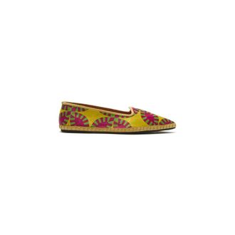 Maliparmi Ballerinas, female, Yellow, Size: 11 US Floral Spin Ballet Flat