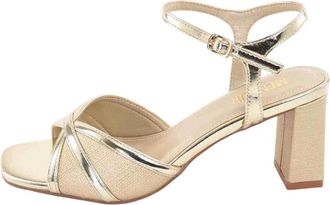 Menbur Sandalen met hoge hak - Dames - Sandalen met hakken - Beige - 36 EU - Schoenen