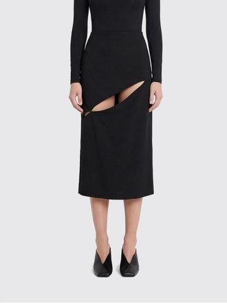 Jil Sander Cut-out Wool Blend Skirt