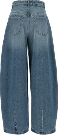 Jacquemus Blue Cotton High-Waisted Jean Clothing