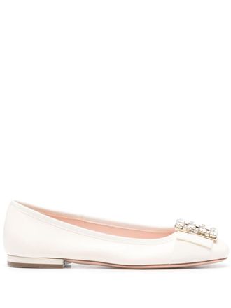 Roger Vivier Tres Vivier Leren Ballerinas