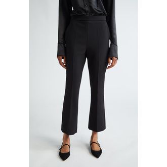 Max Mara Parata Ankle Trousers in Black at Nordstrom, Size 12