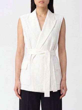 Brunello Cucinelli Gilet in misto cotone a vestaglia
