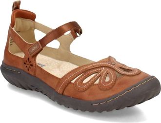 JBU by Jambu Womens Magnolia Encore Mary Jane Flat In Brown