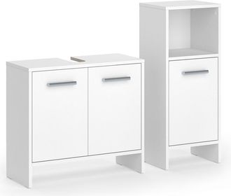 Vicco Conjunto De Muebles De Ba&ntilde;o Karli, Blanco, 2 Piezas, Vicco