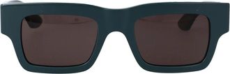 Alexander McQueen Stijlvolle herenzonnebril Am 0508S - Heren - Zonnebrillen - Groen - 50 MM - Accessoires