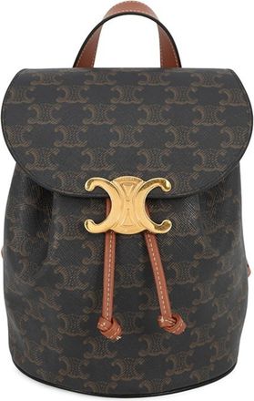 Celine Gold Pvc Leather Backpack (Pre-Owned)