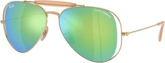 Ray-Ban RB3029M 001/8N Mens Sunglasses Gold Size 58