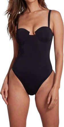 Sauipe Swimwear Womans One Piece Swimsuit With Molded Cups In Black