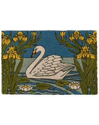 Entryways Swan & Iris Large Coir Doormat