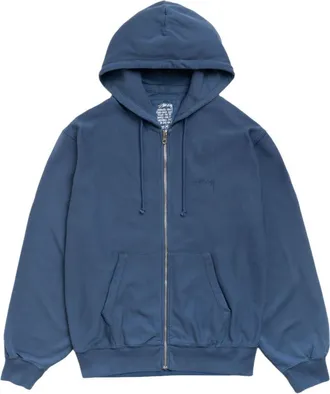St&uuml;ssy Lightweight Terry Zip Hoodie Blue 118613-BLUE
