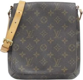 Louis Vuitton Pre-owned Cross Body Bags, female, Brown, Size: ONE SIZE Pre-owned Canvas Cross Body Bag
