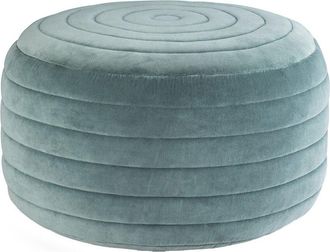 Simpli Home Vivienne Boho Round Pouf
