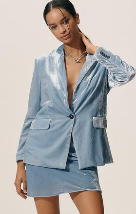 Maeve The Tessie Blazer by Maeve: Velvet Edition Jacket