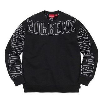SUPREME Multi Arc Crewneck Black White SUP-SS22-813