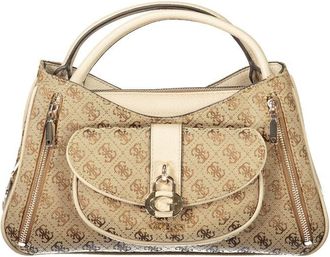Guess Beige Poliuretano Women Womens Handbag