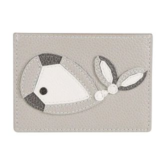 Thom Browne Wallets & Cardholders, male, Gray, Size: ONE SIZE Cardholder with Applique