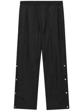 Song for the Mute side-button fastening trousers - men - Nylon - 48 - Black