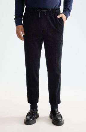 Scotch & Soda Fave Loose Tapered Cotton Corduroy Joggers in Anthracite at Nordstrom, Size 32 X 32
