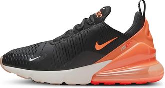 Nike Sneakers Air Max 270 Black/Total Orange-Bright Crimson - Nero