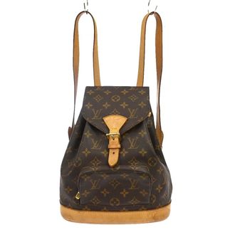 Louis Vuitton Vintage Montsouris Backpack Monogram Canvas Brown Canvas Backpack Bag (Pre-Owned)