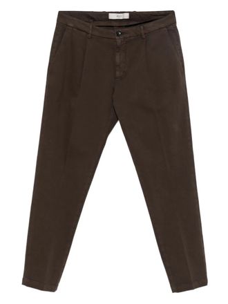 BRIGLIA 1949 pleated-front trousers - Brown