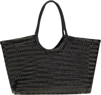 Dragon Diffusion Borsa Tote in Pelle Intrecciata - - Bags - Donna - Nero - ONE SIZE