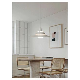Trade Shop Trade Shop Traesio - Trade Shop - Lampadario A Sospensione Industriale E27 Lampada Pendente Vintage Retr&ograve; Lp-88 - Blanco