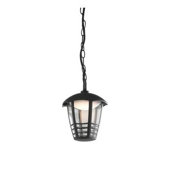 Netlighting CLOE Outdoor LED Pendant Ceiling Light Black IP44 800lm 4000K 17cm