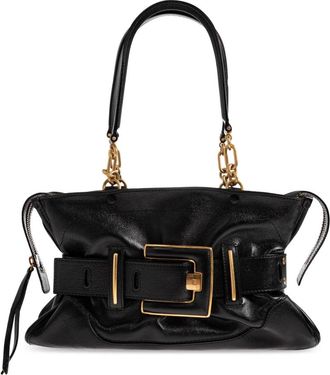 Balmain Anthem Shoulder Bag - Dames - Schoudertassen - Zwart - ONE Size - Leer - Tassen