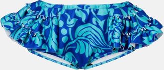 Dries Van Noten Ruffled printed shorts