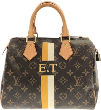 Louis Vuitton Marron Coated Canvas Boston Bag (Pre-Owned)