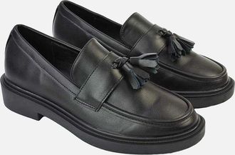 XY London Womens XY London Womens/Ladies Alida Tassel Chunky Flat Loafers - Black - Size: 5