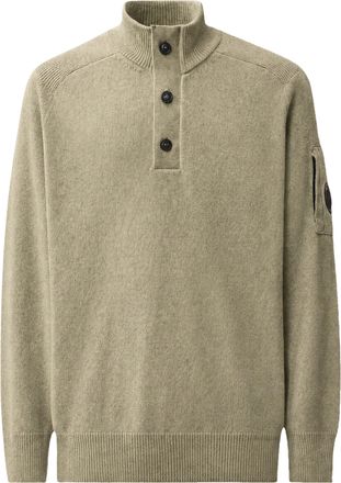 C.P. Company Lambswool GRS Half-Button Sweater