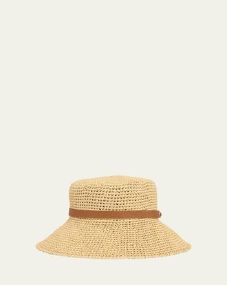 Valentino Garavani VLogo Signature Straw Bucket Hat