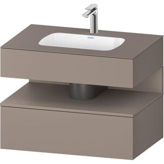 Duravit Qatego Lavabo Encastrado Con Base De Lavabo Consola, - Duravit