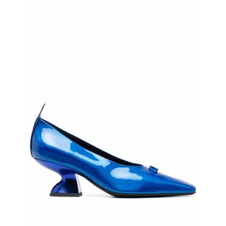 Ferragamo Ladies Blue Heels, US Size 4