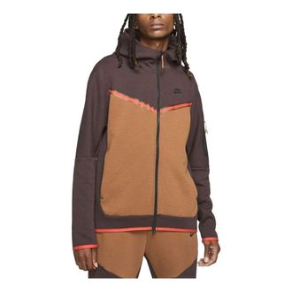Nike Sportswear Tech Fleece Full-Zip Hoodie Brown Basalt CU4489-203
