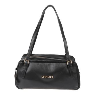 Versace Shoulder Bags, female, Black, Size: ONE SIZE Tag Shoulder Bag
