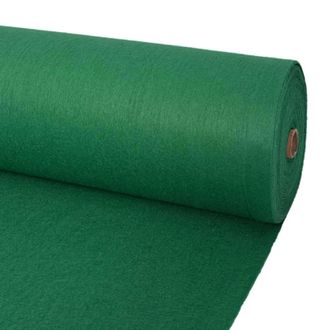 vidaXL Alfombra Liso Verde 1,2 X 12 M Poli&eacute;ster Vidaxl