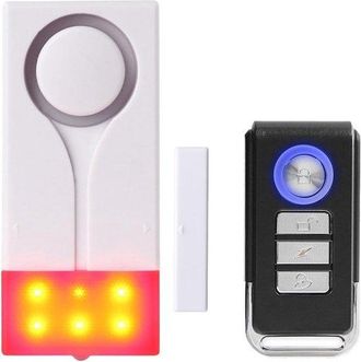 OEM Alarma Para Puertas Y Ventanas Con Sonido De 105 Db Y Luz Brillante: Segura Y F&aacute;cil De Usar