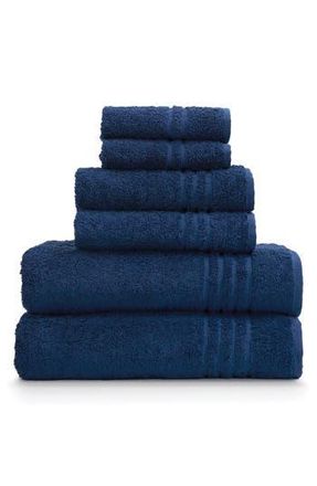 Ella Jayne Home Ella Jayne Face-Hand-Body 6-Piece Towel Set in Navy at Nordstrom Rack, Size 6 Piece Set
