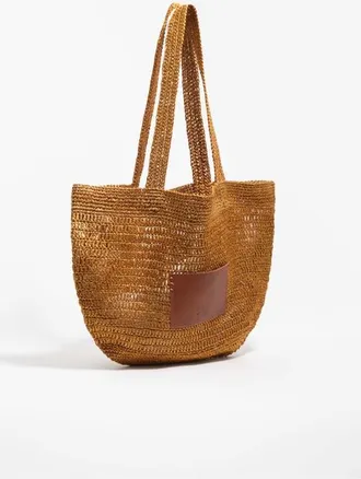 Bimba & Lola Large plaited bag in Gold at Nordstrom
