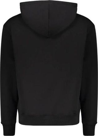 Balmain Mens Black Cotton Hoodie Clothing