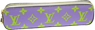 Louis Vuitton Purple White Monogram Pouch (Pre-Owned)