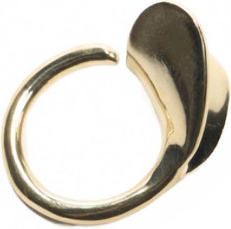 Odette New York Womens Folded Heart Ring In Sterling Silver